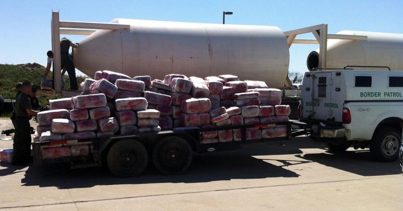 Border agents seized a total of 580 bundles of marijuana – totaling 11,973 pounds – from a truck in Del Rio, Texas.