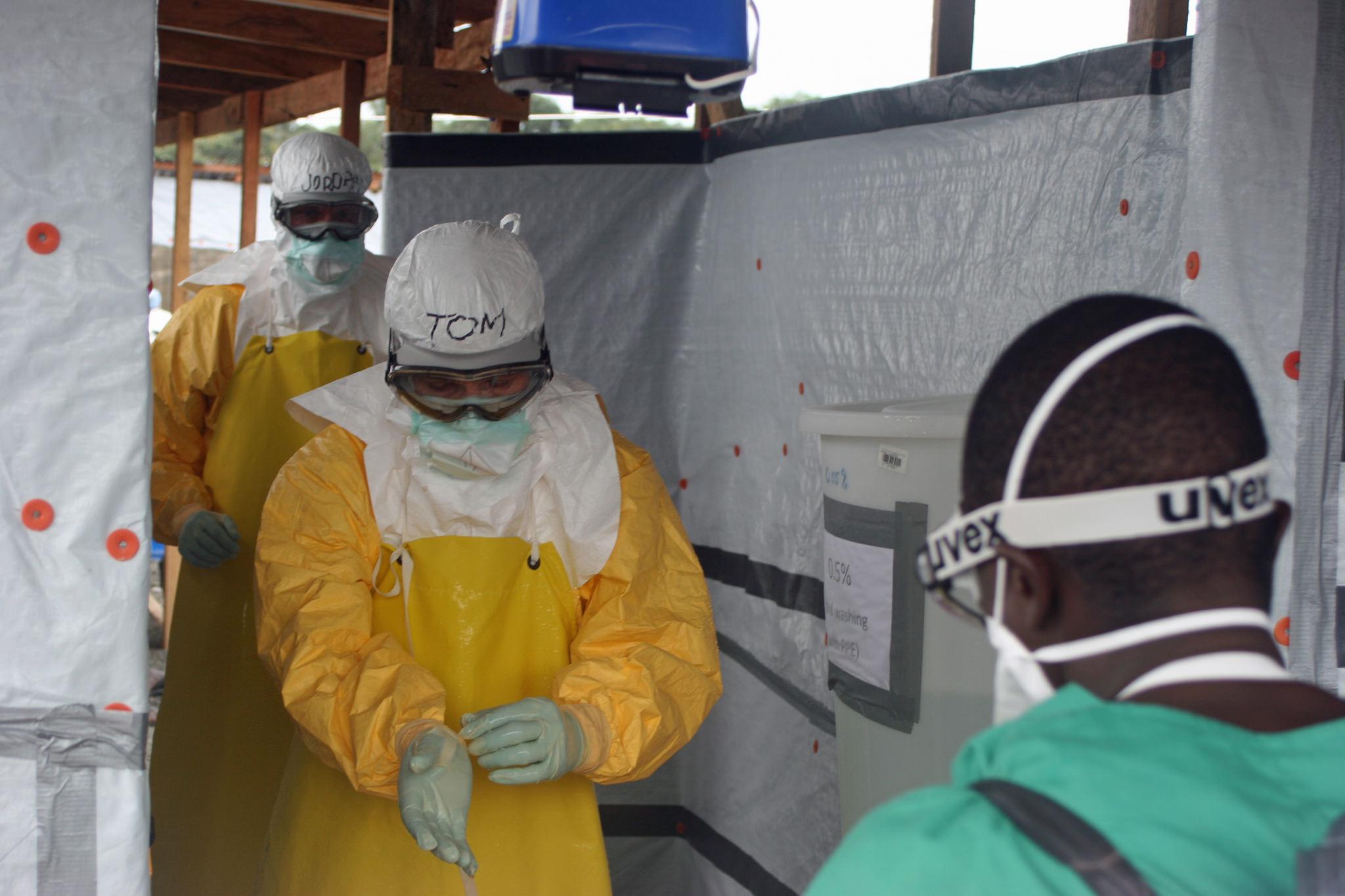 U.S. Centers for Disease Control and Prevention Director Tom Frieden, exiting an Ebola treatment unit.
flickr.com/cdcglobal