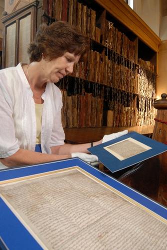 Hereford Cathedral archivist Rosalind Caird examines the Magna Carta