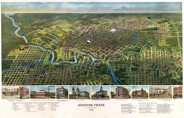 You’ve Got to See This Map of Today’s Roads in 1891 Houston