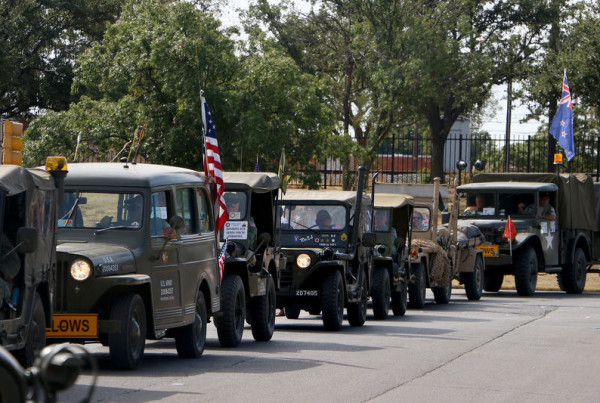 WWII Military Vehicles Roll Into West Texas