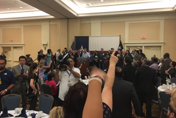 Texas Delegate Supporting Sanders Gets Rowdy at Convention