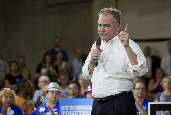 In Texas, Tim Kaine Says, ‘I Frankly Could Not Believe What Trump Had Said’ About Guns