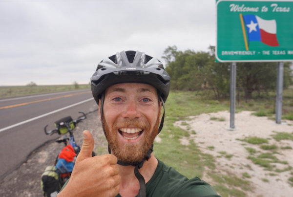 On His Trip Around the World, A Dutch Cyclist Bikes Through Texas