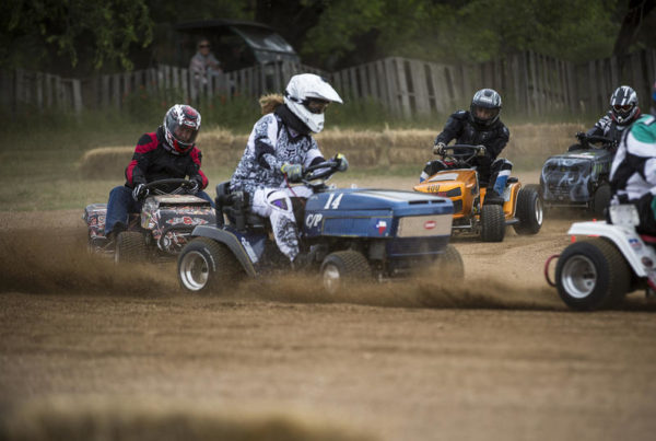 Ready, Set, Mow: Hill Country Lawn Mower Racers Take Commitment To A New Level