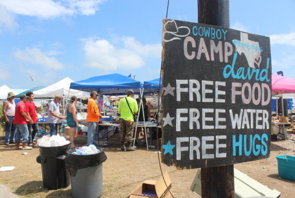 Rebuilding After Harvey: Cowboy Camp David Feeds The Masses In Port Aransas