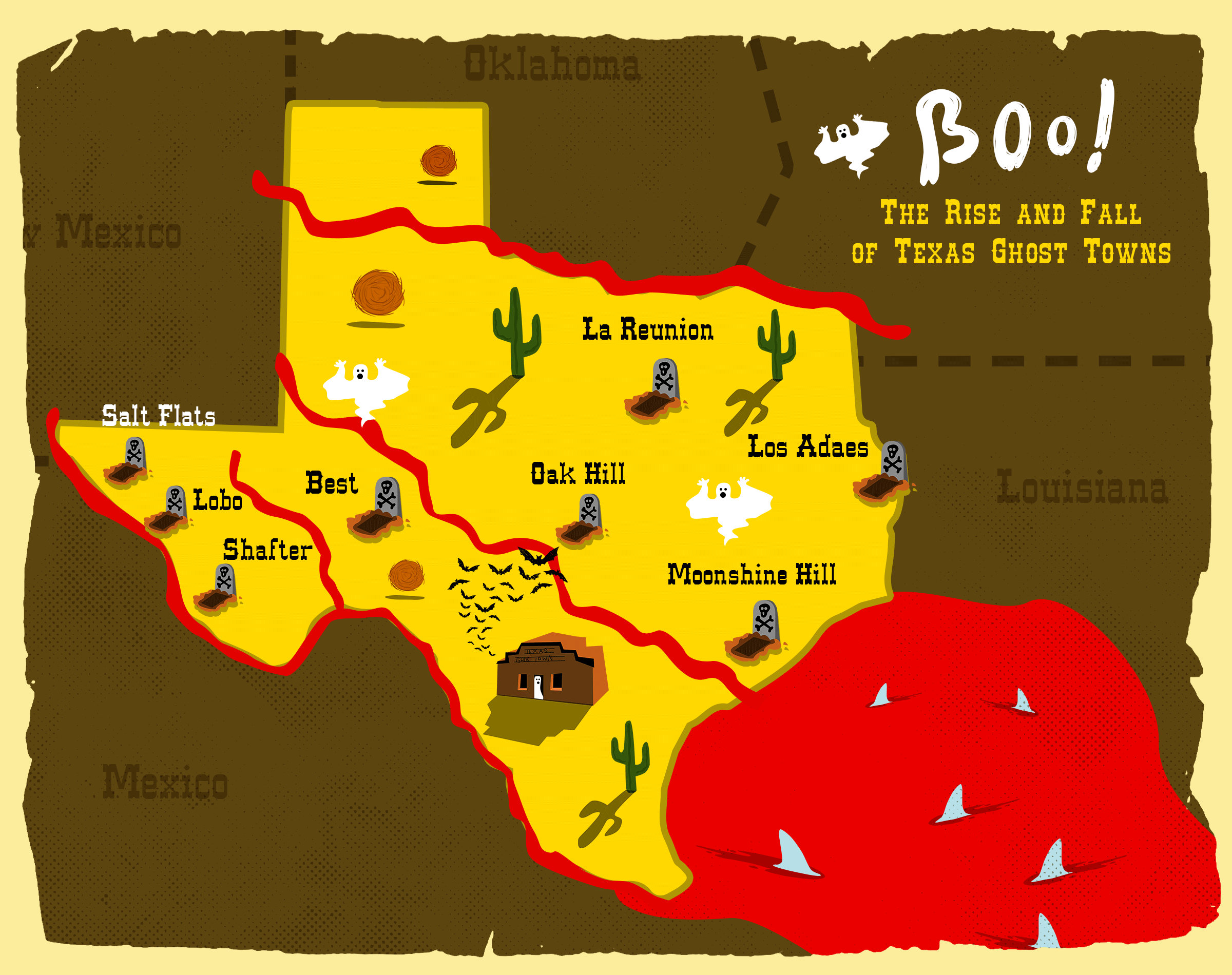 Map Of Texas Cities And Towns