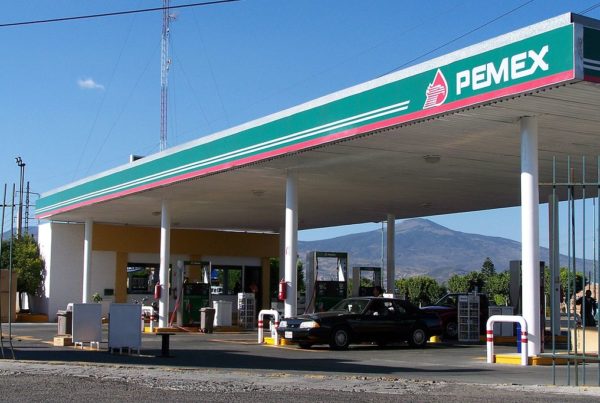 a Pemex gas station in Mexico
