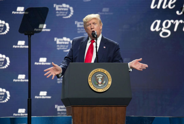 President Trump Praises Recent Trade Deals At Farm Bureau Conference In Austin