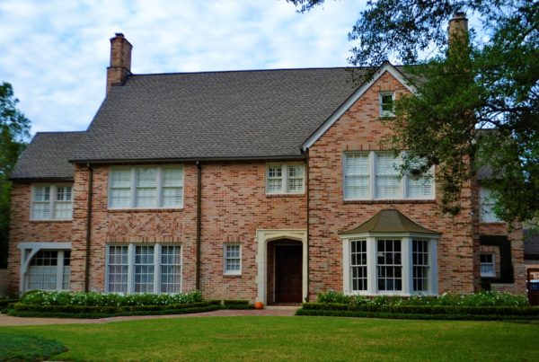 a two-story house