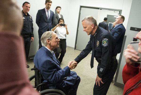 Greg Abbott’s ‘Backing The Blue’ Pledge, And An End To Extra Unemployment Benefits