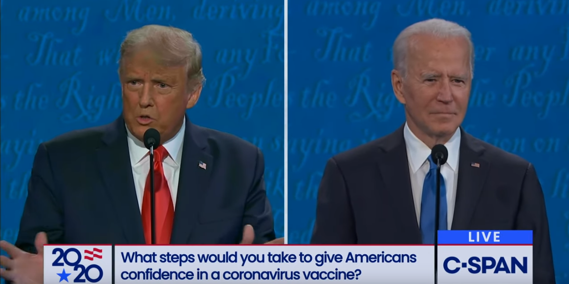 In The Last Presidential Debate, Trump And Biden Make Their Final Pitch ...