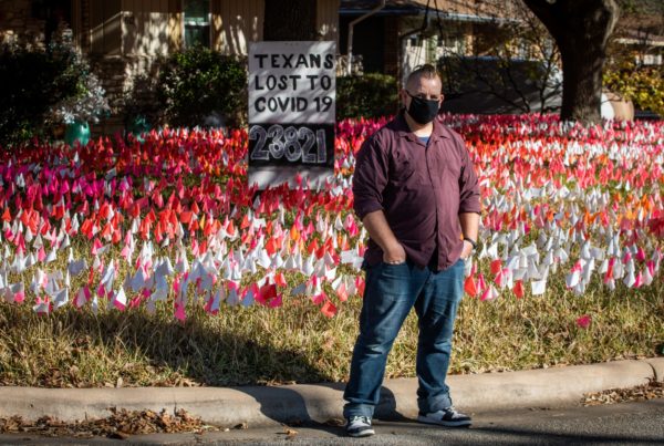This Austinite Is Still Planting Flags In His Yard For Every Texan Who’s Died From COVID-19