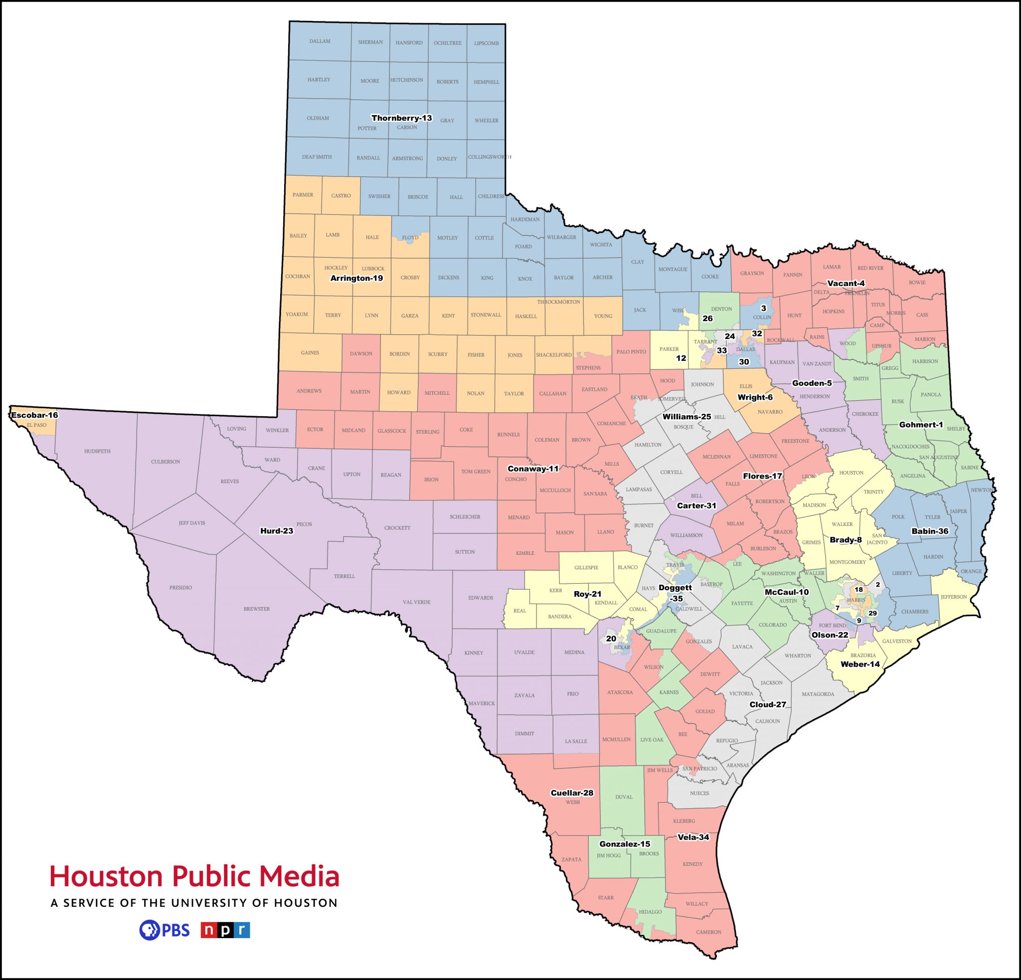 New Texas House District Map