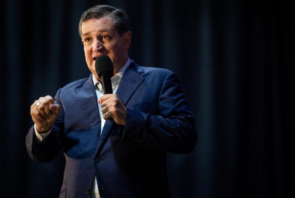 Texas senator Ted Cruz speaking at an event