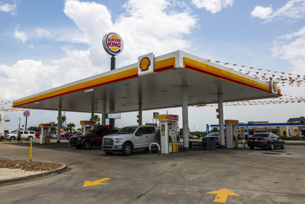 a shell gas station