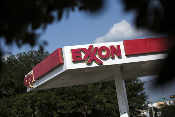 an Exxon gast station buidling