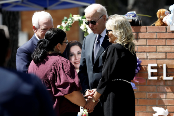 ‘Do something!’ Biden is urged as he leaves Uvalde church