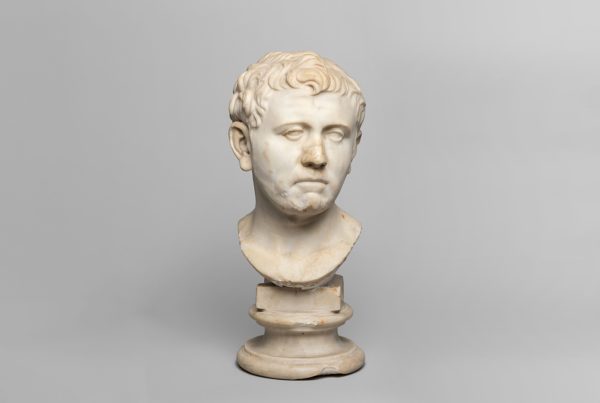 A white marble Romain portrait bust