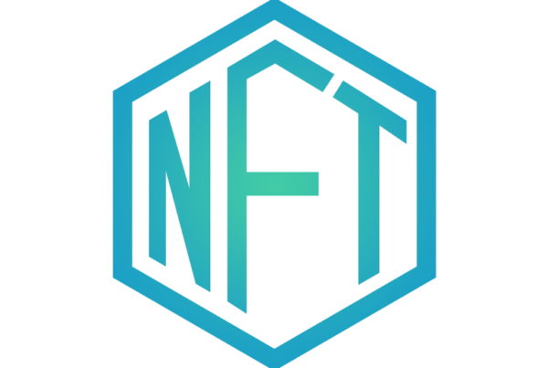 An NFT logo: the letters are enclosed in a six-sided box, and they are flaired out to look a bith three-dimensional