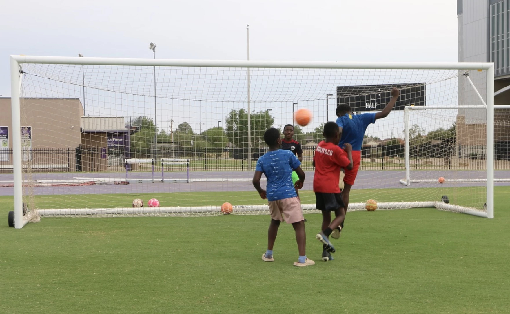 Abilene soccer camp launches refugeedesigned soccer balls around the
