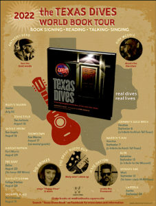 A map of the Texas Dives world tour