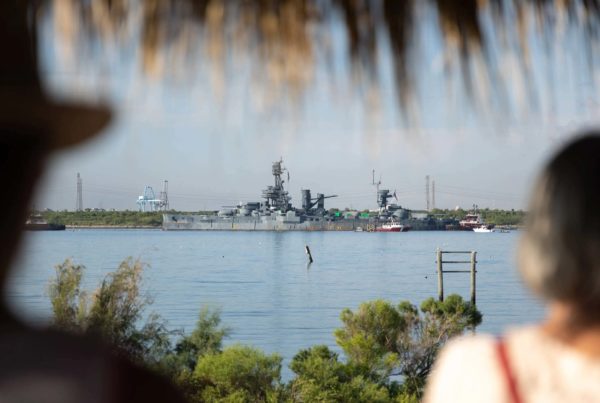 Battleship Texas safely arrives in Galveston for repairs