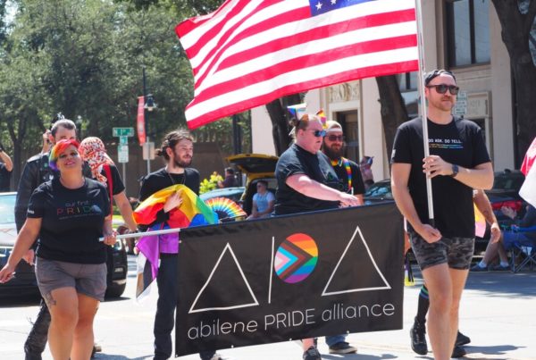 Supporters and protestors show up for Abilene’s first Pride Parade