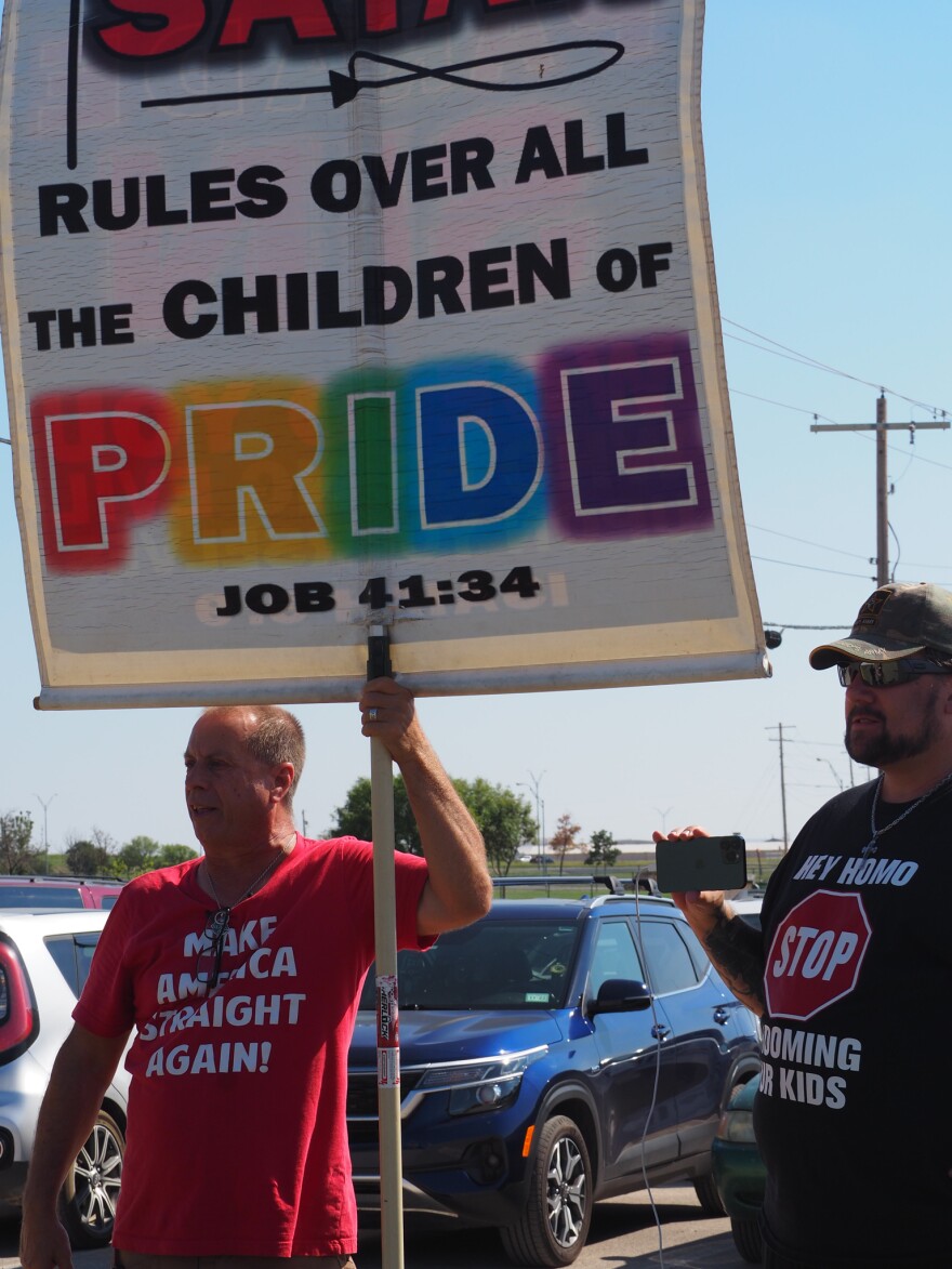 Supporters and protestors show up for Abilene’s first Pride Parade