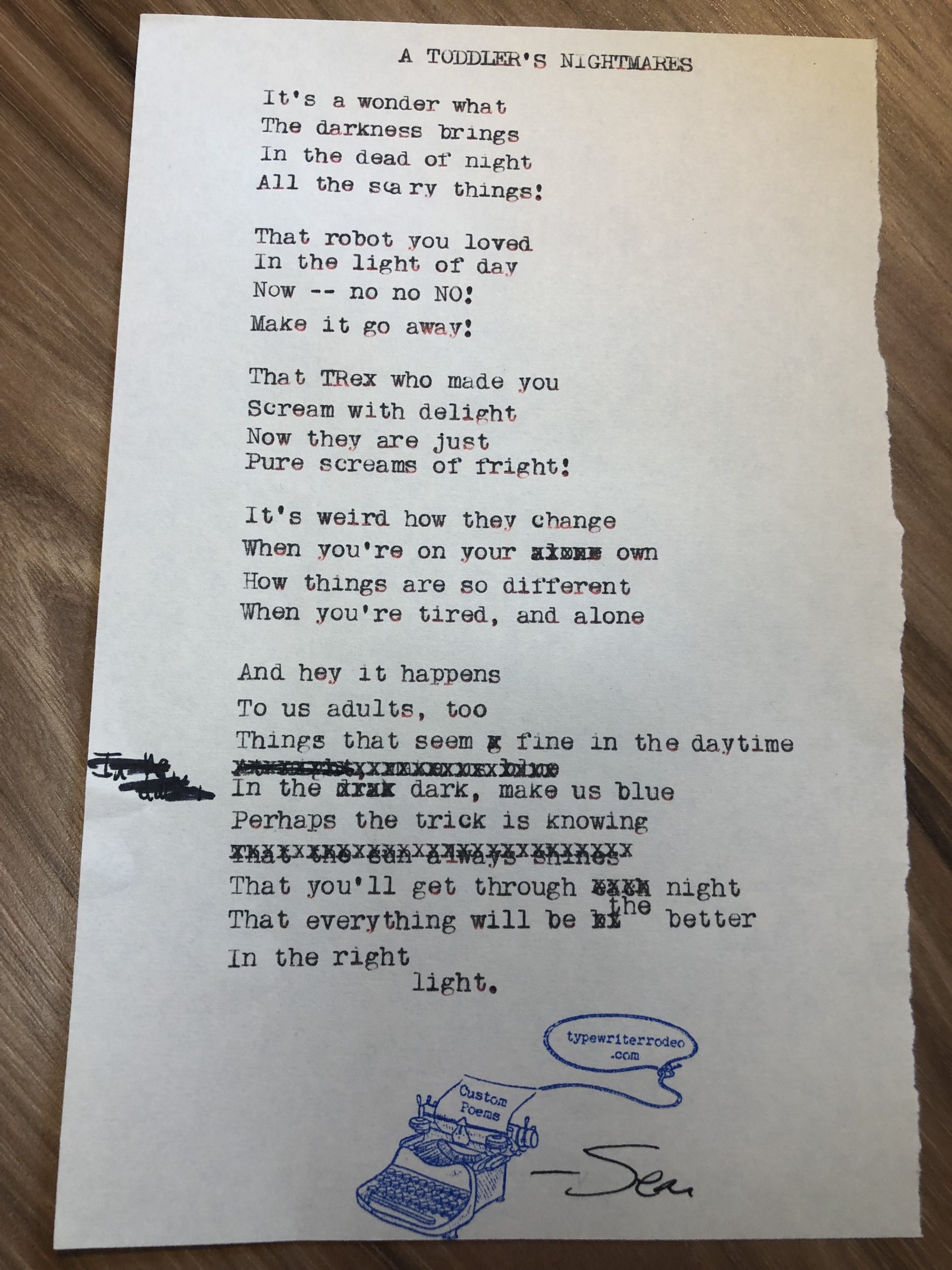 Typewriter Rodeo A Toddler’s Nightmares Texas Standard