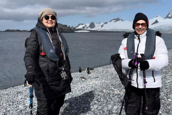 Two 81-year-old best friends have begun their expedition around the world