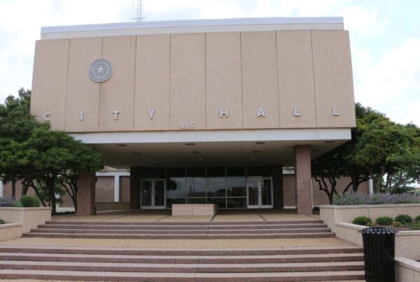 An exterior shot of the Abilene City Hall building