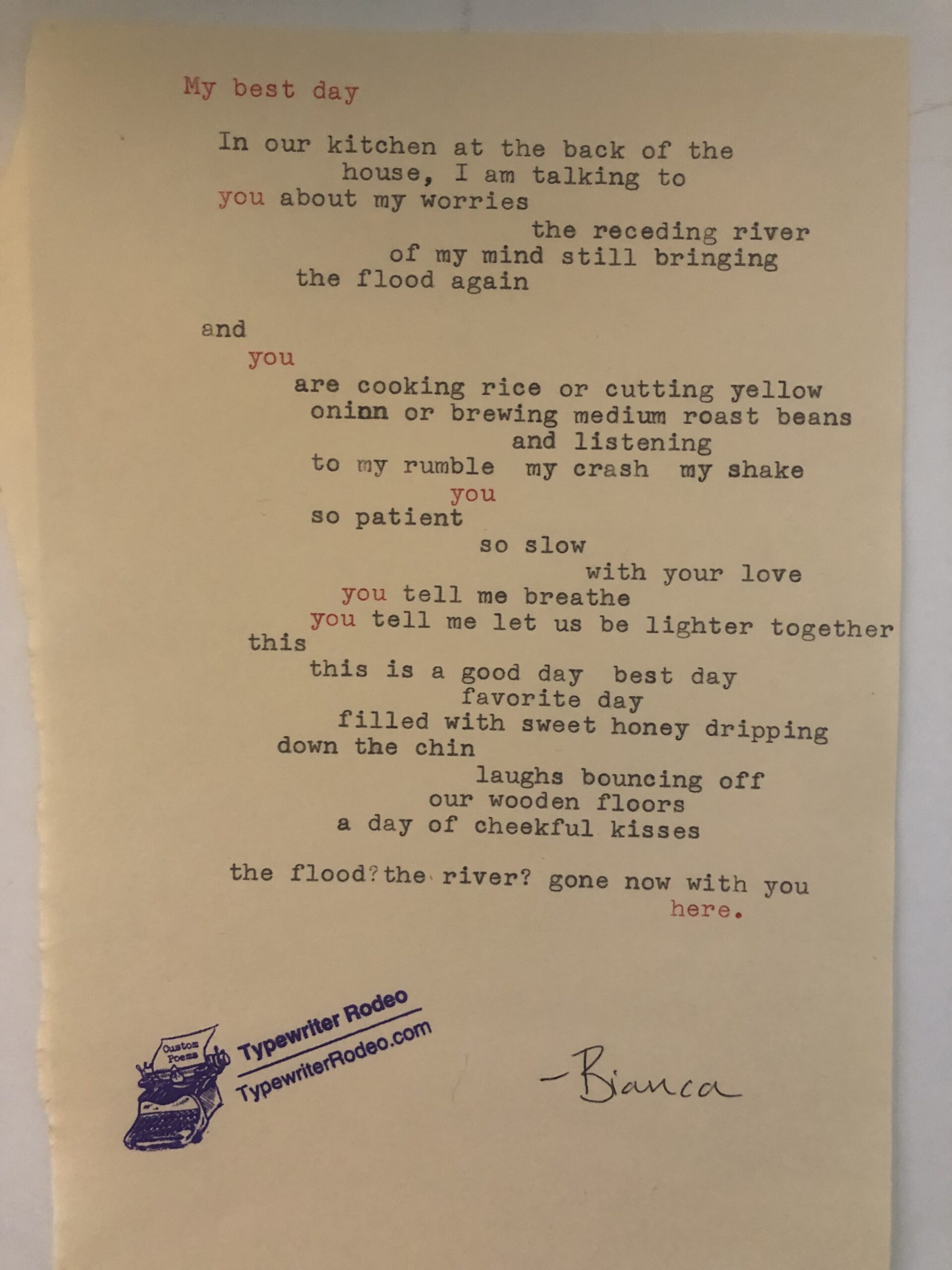 Typewriter Rodeo My Best Day Texas Standard