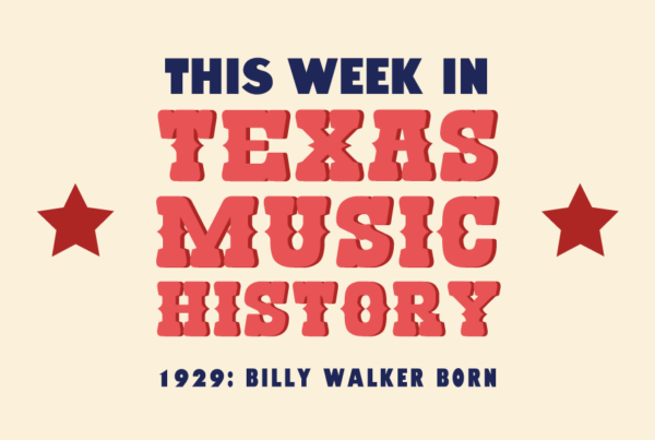 This week in Texas music history: Country legend Billy Walker born
