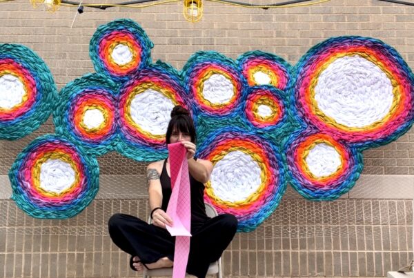 How the colorful ‘Rhizome’ art installation blends sustainability and community