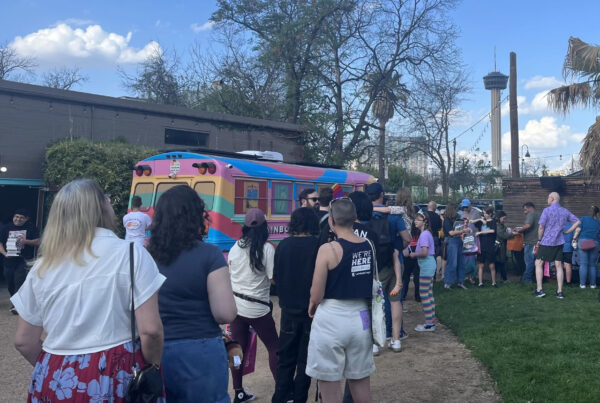 Rainbow Book Bus stops in San Antonio to give away banned LGBTQ+ books