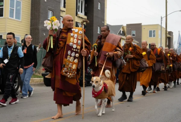 Walk for Peace Buddhist monks arrive in Fort Worth for homecoming celebration